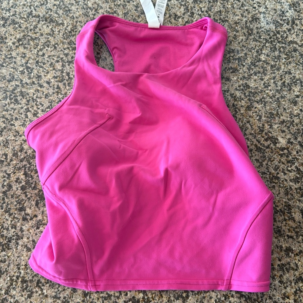 NWOT LULULEMON ALIGN HIGH NECK TANK TOP LIP GLOSS SIZE 4